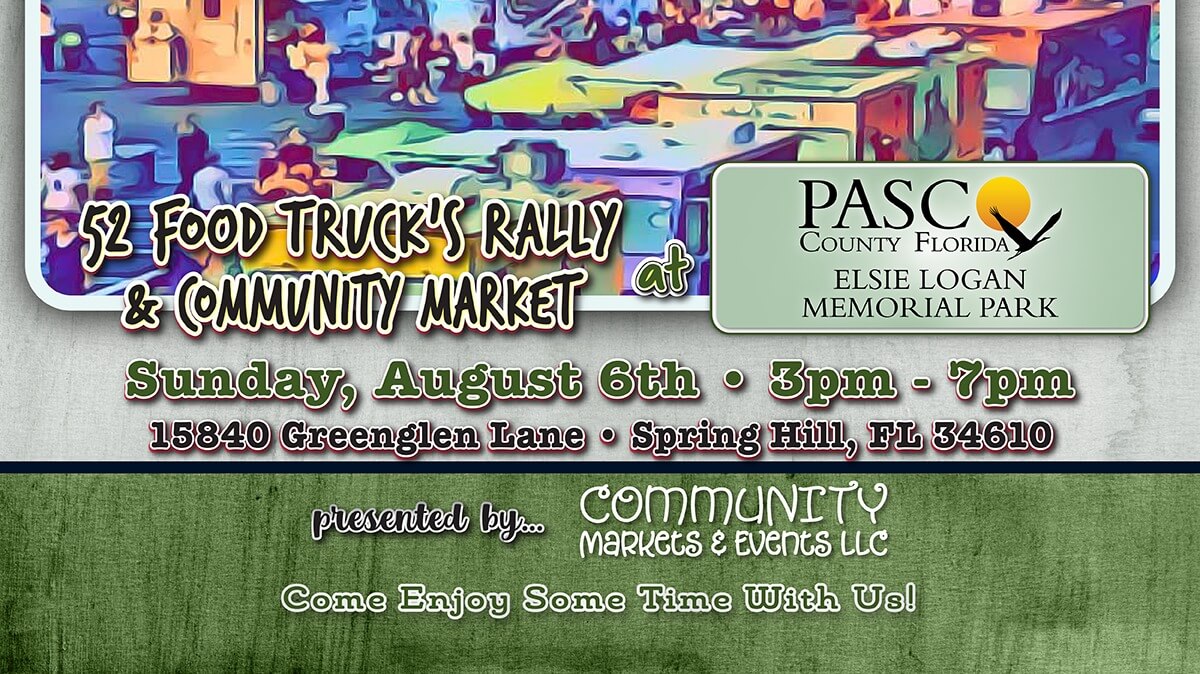 52 Food Trucks Rally Community Market 