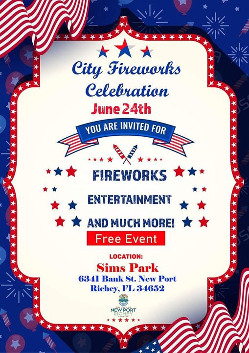 City Fireworks Celebration Florida's Sports Coast